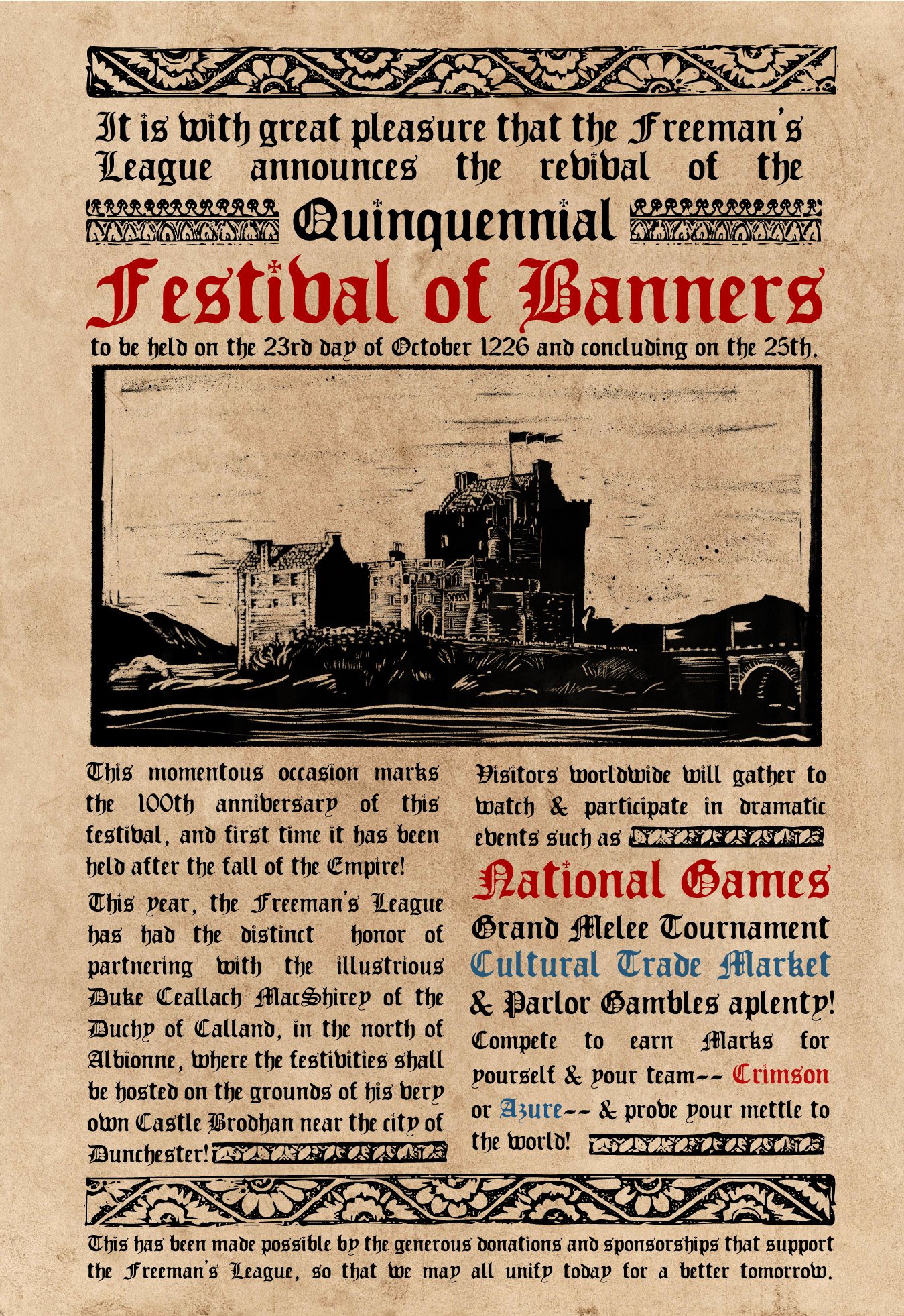 Festival of Banners Flyer